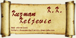 Kuzman Keljević vizit kartica